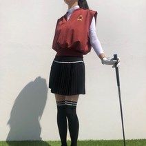 여성골프조끼 브이 넥트임 방풍 스트레치 베스트 퀄굿 골프 조끼 필드룩 로로얼로이