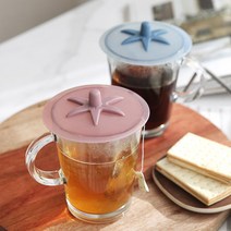 투명 토마토 파스텔 실리콘 다용도 머그컵 덮개 컵뚜껑 주방 인테리어 소품 디자인 아이디어 상품, 핑크