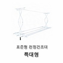표준형 천정건조대 특대형 빨래건조대 천장건조대 천정부착형건조대 반자동건조대 손쉬운설치 정리용품 s고리/접착식고리/스텐걸이/s걸이/주방도구걸이/투명고리/매직후크/세척솔/싱크대바구니/후크걸이, 단일 수량