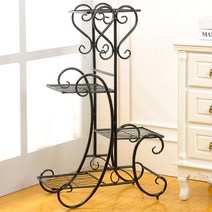 유럽풍철재화분대 철재화분, 블랙