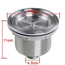 사각싱크볼 씽크볼교체 미니싱크볼 스테인레스 스틸 주방 싱글더블 싱크 드레이너 와이어 배수 파이프 피팅 바구니 싱크 필터 하수 액세서리 110140mm, c