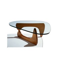 이사무노구치 테이블 CL901 삼각형 커피 테이블라이트 호두 강화 유리 Isamu Noguchi 45mm, 원본 크기 19mm 투명 유리