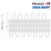 벽 인테리어 현관 대형 전신거울 예쁜 USB 메이크업 거울 전구 LED 화장대 램프 밝기 조절 욕실 화장품 드레싱 테이블 Led 조명, 14 Bulbs_Two Years Warranty |