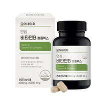 모어네이처 활력엔 비타민B 컴플렉스 아르지닌 고함량 유기농 부원료 영양제 60정, 1box
