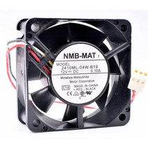 시로코팬 시코로팬 덕트모터 2마력 1마력 덕트팬 닥트모터 고기집후드 신제품 오리지널 2410ML-04W-B19 6cm 6025 60x60x25mm DC12V 0.10A 컴퓨터 섀시