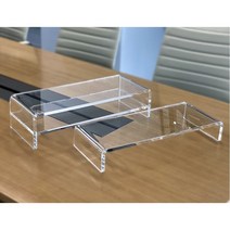 아크릴 모니터 스탠드 1단 2단 컴퓨터 노트북 받침대