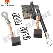 선외기 어선 모터보트 바다낚시보트 전기모터 엔진 63p-82181 야마하 아웃보드 모터 2t amp용 카본 브러시 세트 4t 115hp 150hp 트림 틸트 모터 포함 브러시, 없음
