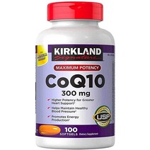Kirkland Signature Expect More CoQ10 300mg 소프트젤 100정, [01] 100개(1팩)