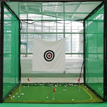 가정용 골프 연습망 실내 스윙 연습기 그물 타격 케이지 드라이빙 네트 야외 high impact double back stop cloth with target training, 없음