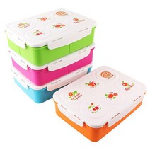 를 위한 crowavable 도시락 상자 만화 75ml BPA 저장 용기 피크닉 학교, Pink