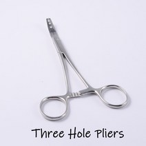천공기 PHC파일 펀칭기일회용 생검 피부 펀치 앵커 지주 튜브 도구 펜치 외과 강철 전문 피어싱 장비, 13 Three Hole Pliers