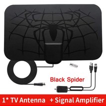 kebidumei 실내 디지털 dvb-t2 tv 안테나 3000 마일 범위 4k 8k hdtv 1080p 수신기 증폭기 부스터 for tv box car antenna, 1-스파이더 시그널 패키지