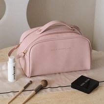 더블 지퍼 토스트 화장품가방 여성용 대용량 휴대용 세면 용품 가방