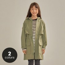 인디고키즈 NC경산 시즌라스트세일! 신학기 필수템+빠른배송 남아 여아 주니어 공용 야상 자켓 테크니컬 롱 트렌치 점퍼 IKJA21903