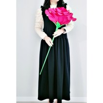 홀리맘 자이언트 로즈 왕꽃 장미 한송이 꽃다발, 핑크