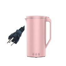 오아시 휴대용 미니 두유 메이커 500ML 벽 밀크 쉐이크 믹서기 스무디 프로세서 가전 제품 220V, 04 Pink 500ML_01 미국_02 220V