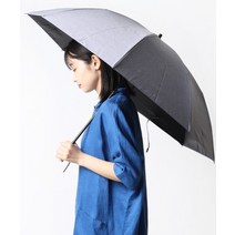 WPC 양산 【Amvel 앰벨】 히트 블록 2단 접는 우산 샴브레이 HEATBLOCK Chambray twostage folding A1557 AMI 블루