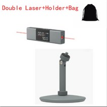 레이저 자 디지털 거리측정기 줄자 수평기 전자 각도기 경사계 각도 측정 눈금자 충전, 홀더 가방 추가