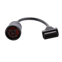 OBD2 트럭 진단 케이블 J1939 9 핀 Cummins Deutsch 9pin 대 한 16Pin 남성 커넥터에 오래 된 차량에 지원