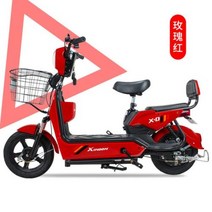배달 전기자전거 전기 자동차용 리드 산성 배터리 륜 자전거용, 06 rose red, 02 48V12A50KM