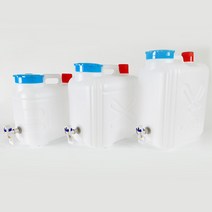 형창플라스틱 밸브형 생수통 3종 (말통 물통 식수통 캠핑물통 약수통), 20.1L