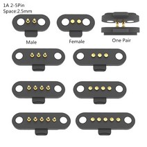 전장부품 12V 1A 방수 마그네틱 포고 핀 커넥터 2P 3P 4P 5P 6P Pogopin 남성 여성 2.5 MM 스프링로드 DC, 04 5Pin