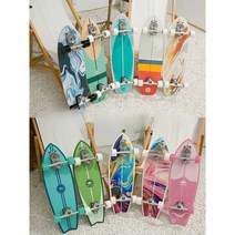 스케이트보드 서핑보드 페달프리 빅피쉬 브러쉬, 그린(B7스프링브릿지)31인치-오즈의마법사