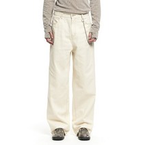 메종미네드 에센셜 COTTON WIDE 팬츠 바지 아이보리