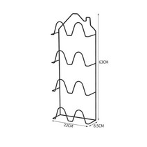 건조대 부착 슬리퍼 수납장 벽걸이 선반 화장실 문, T02-악신 공장직판 검정