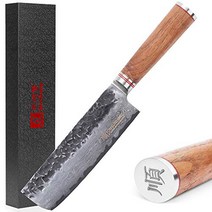 YOUSUNLONG 6.5-Inch Forged Nakiri Knife/Vegetable Cleaver-Japanese VG-10 67 Layers Damascus Steel-Er, 1