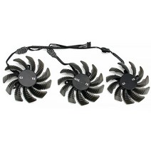 75MM T128010SU 0.35A 냉각 팬 기가 바이트 AORUS GTX 1060 G1 960 980Ti 760 비디오 카드 쿨러, A set of fan(3pcs)