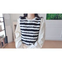 [패키지] 뽀글이 줄무늬 조끼 Fleece Stripe Vest | 도안 무료 증정 by 옷뜨는김뜨개