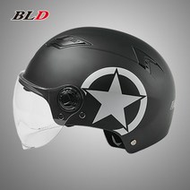 YEMA 3C 인증 여름 여성 남성 자외선 차단 사계절 오토바이 하프 헬멧 여름 배달 스쿠터 바이크 라이딩, AA