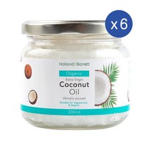 홀랜드앤바렛 코코넛오일 300ml Holland & Barrett Coconut Oil, 6개