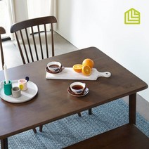 캔버톤 6인용 원목식탁세트 월넛 3types, 벤치2개
