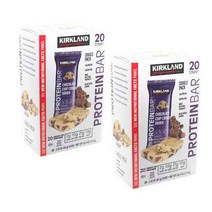 커클랜드시그니춰 프로틴 바 초콜릿 칩 쿠키 도우 맛, 60g, 40개