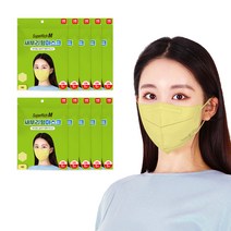 슈퍼리치 새부리형 마스크 레몬 (50매) 컬러마스크 대형, AD310레몬(50매)