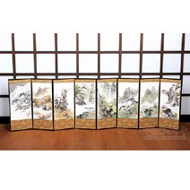 8폭실크병풍大-산수도, 고급포장