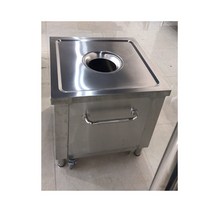급식실 퇴식구 잔반처리대 업소용 음식물 짬처리 싱크대 수거대, D 70x70x80