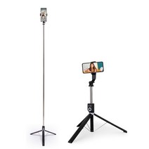네모랑고 국내최장 스마트폰 셀카봉 160cm, 블랙