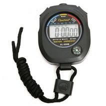 3차원측정기 3차원 새로운 디지털 스톱워치 XL-013 크로노 그래프 손목 밴드 알람 AM PM 24H 시계 러너 스, 한개옵션0