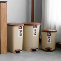 가정용 페달 분리수거함 20L 17L 스탠드 대용량 쓰레기봉투 거치대 원룸 아파트, 에코 페달휴지통 직사각 (17L)