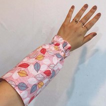 로미언니 국내제작 핸드메이드 꽃무늬 팔 토시, 나뭇잎