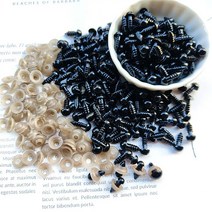 장난감 아이용 블랙 플라스틱 봉제 안전 눈 아미구루미 DIY 공예 재미있는 동물 인형 액세서리 5-14mm 5, 03 7mm_02 50pcs