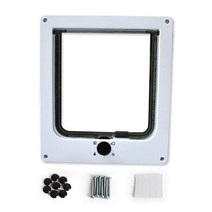 E56C 도어 플랩 출입 잠금 장착 투명 욕실수납장, T02-White, C03-XL