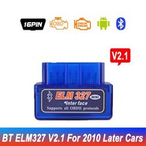 V OBD OBDII 슈퍼 미니 ELM 블루투스 ELM 버전 오류 코더 멀티 브랜드에 대한 안드로이드 토크 자동차 코드 스캐너, 02 V2.1 For 2010 Later