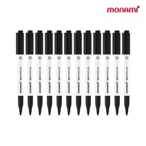 모나미 패브릭마카 470 블랙, 12개, Black