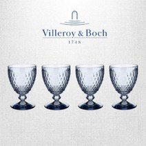 빌레로이앤보흐 보스톤 워터 고블렛 400ml, 블루, 4개