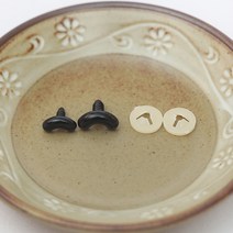 펠트친구 [대량구매] 웃는눈(100개) 인형 눈알 단추 장식, 16mm