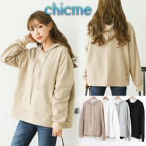 chicme 시크미 여성 기본 이쁜 데일리 후드 티셔츠 후드티